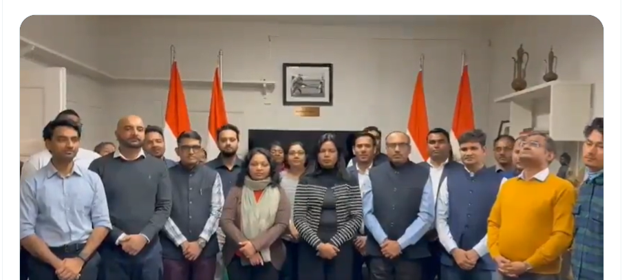 Collective rendition of Vande Mataram at Chancery on the occasion of Republic Day 2026