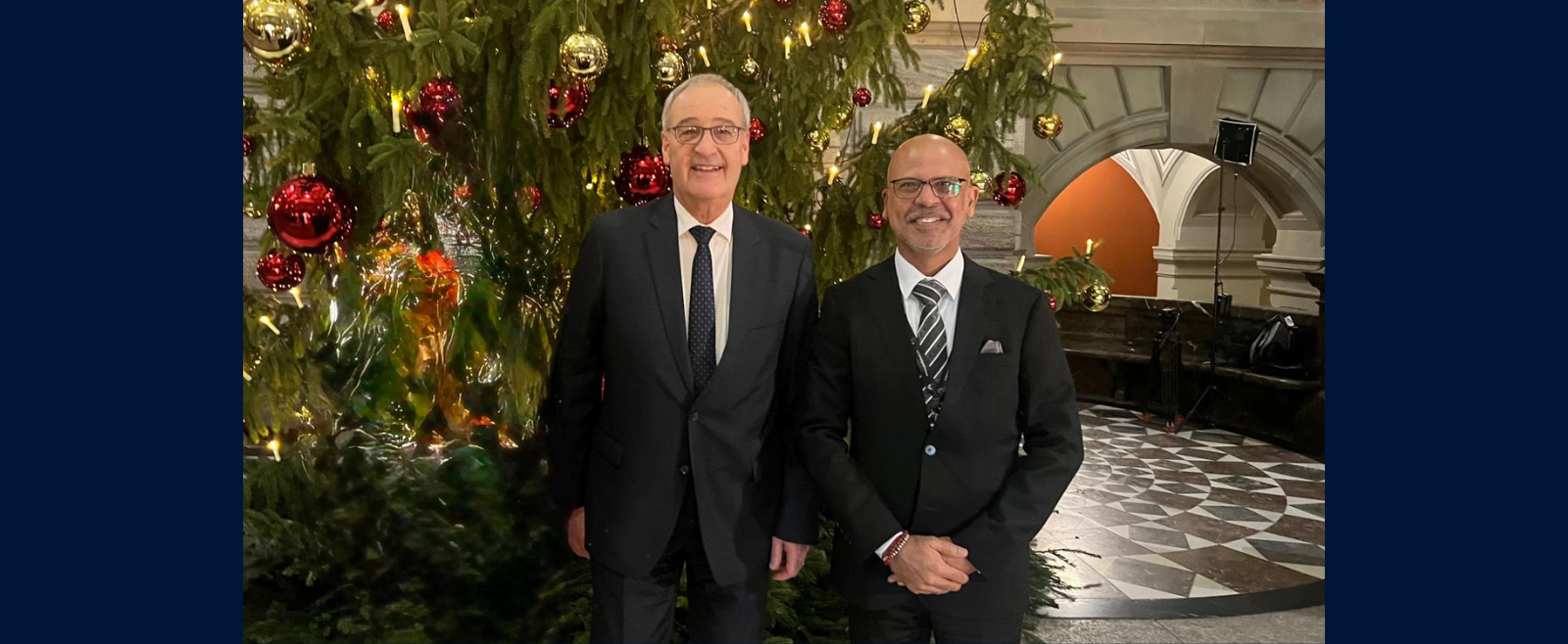 Amb Mridul Kumar, greeting the Swiss President for 2026, H.E Mr. Guy Parmelin