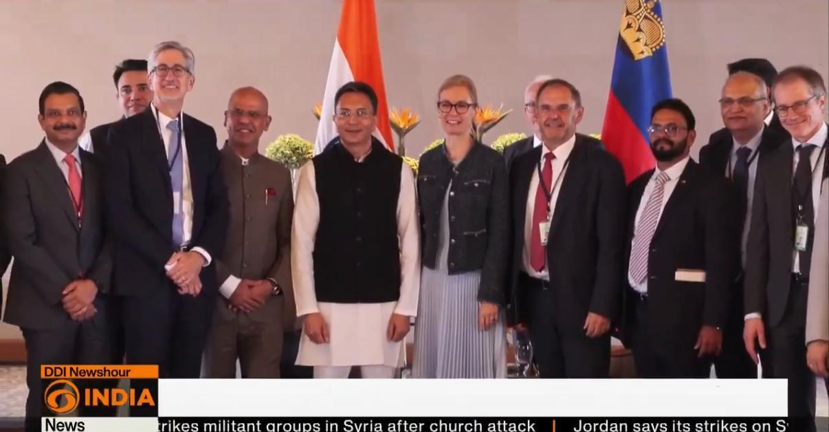 Hon’ble Minister of State for Commerce & Industry, Shri Jitin Prasada called on H.E. Sabine Monauni, Deputy PM & Minister of Foreign Affairs, Environment and Culture of the Principality of Liechtenstein