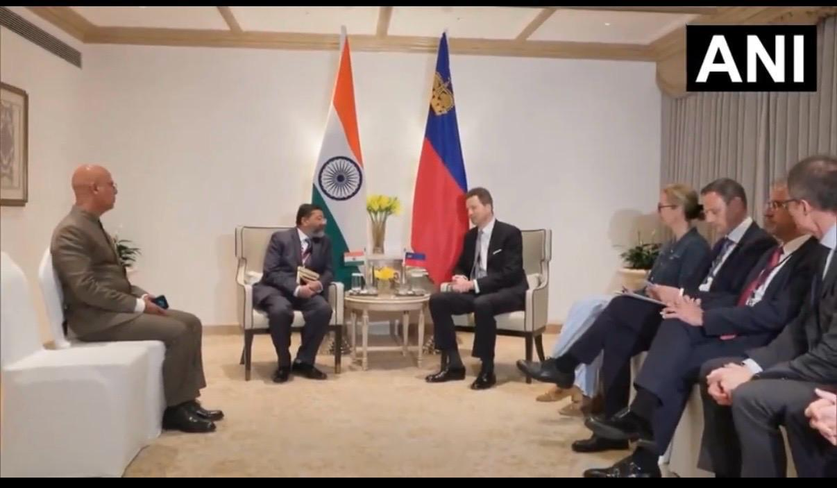 Shri Krishna S. Vatsa, Member and Head of Department of NDMA, called-on H.R.H. Hereditary Prince Alois of Liechtenstein