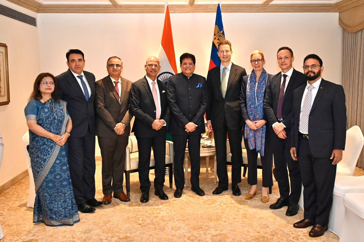 Hon’ble Minister of Commerce and Industry Shri Piyush Goyal called on H.S.H Hereditary Prince Alois of Liechtenstein today