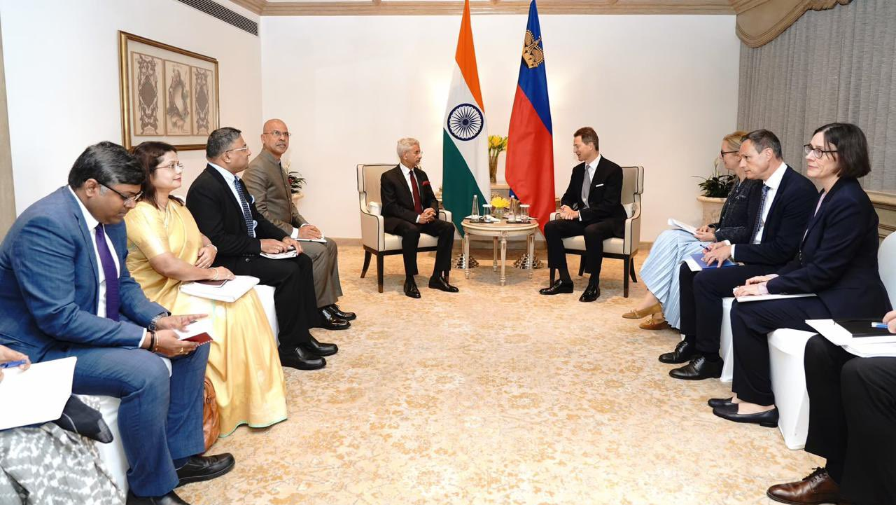 Hon’ble EAM Dr. S. Jaishankar called-on H.S.H. Hereditary Prince Alois of Liechtenstein