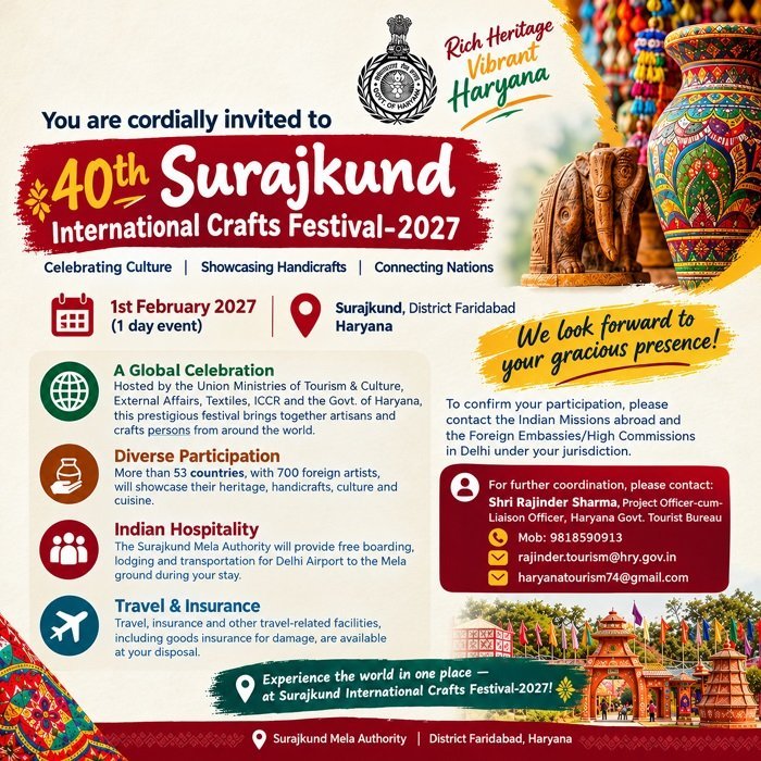 40th Surajkund International Crafts Mela - 2027
