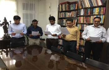 Commemoration of 75th anniversary of the Quit India Movement  - Pledge to create a New India