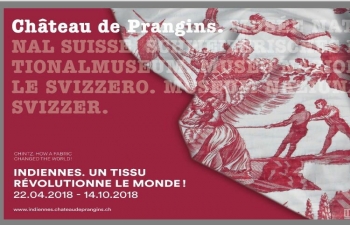Chintz Exhibition at Swiss National Museum at Prangins on April 21, 2018