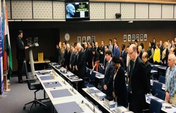 Homage to Mahatma Gandhi in Berne on January 30th 2019