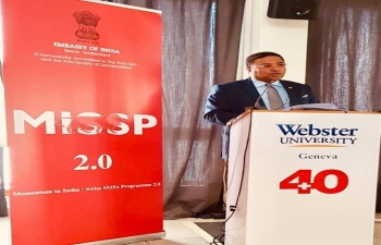 Ambassador at Webster University on April 10th in Geneva