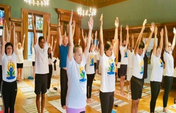 Yoga celebrations at Basel on June 20th 2019