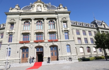 State Visit of Hon’ble President of India to Switzerland, September 11-15, 2019 : Photographs of the Address of the Hon’ble President at University of Berne on September 12, 2019.
