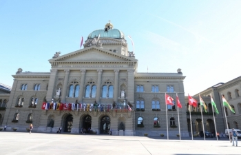 State Visit of Hon’ble President of India to Switzerland, September 11-15, 2019 : Photographs of Delegation Level Talks and Signing Ceremony at Bernerhof, Berne on September 13, 2019