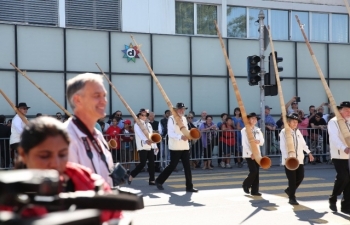 State Visit of Hon’ble President of India to Switzerland, September 11-15, 2019: Photographs (1/2) of the Hon’ble President unveiling bust of Mahatma Gandhi at Villeneuve on September 14, 2019