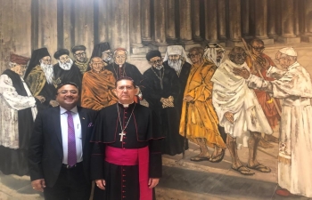CELEBRATING MAHATMA GANDHI AT VATICAN ON 01 Oct, 2019.