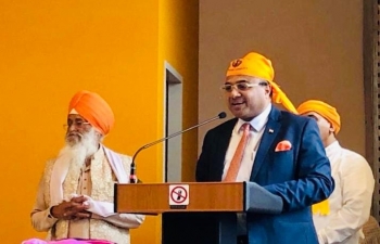 Celebrations of 550th Birth Anniversary of Shri Guru Nanak Dev ji at Gurudwara Sahib in Daniken, Switzerland on Nov 17
