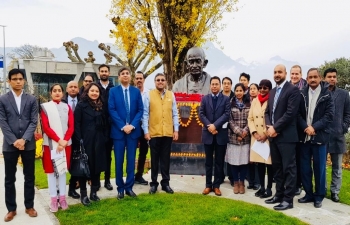 CELEBRATING CONSTITUTION DAY AT GANDHI SQUARE ON NOV 26.