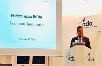 ‘Market Focus: India’ event on Switzerland/India innovation opportunities in Medtech/Healthcare, Blockchain, Cybersecurity in Geneva(CCIG) on Dec 4, 2019.