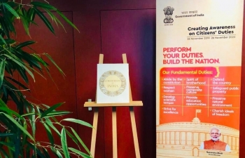 A photo exhibition organized by Embassy of India to Switzerland on the evolution of the Indian Constitution on 21 Dec at Glattbrugg-Opfikon, Zürich.