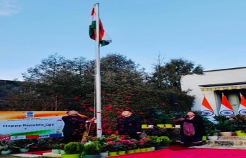 Glimpses of celebrations in Switzerland to mark the Republic Day of India at India House in Bern on Jan 26.