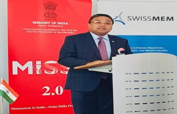 Momentum in India-Swiss SMEs Program: Workshop organised by Embassy of India in Zürich on Feb 5, 2020