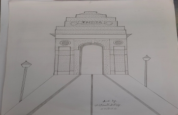 INDIAN MONUMENTS THROUGH YOUR EYES : Online pencil drawing event on Indian Monuments 