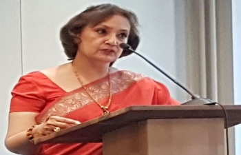 Welcome Notes by Federal Councillor H.E. Mr. Ueli Maurer, H.E. Nationalrat Nik Gugger, MP, Amb(designate) H.E. Ms. Monika Mohta, & Amb(designate) H.E. Dr. Ralf Heckner prior to the Panel Discussion on India-EFTA TEPA during 35th Annual General Meeting of Swiss - Indian Chamber of Commerce on Sept 8 in Berne.