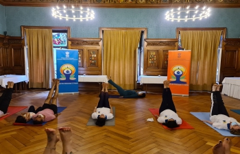 International Day of Yoga 2021 in Basel, Switzerland