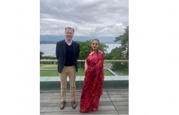 Ambassador Monika Kapil Mohta had a meeting with Mr. Borge Brende, President, World Economic Forum on 13 July, 2021