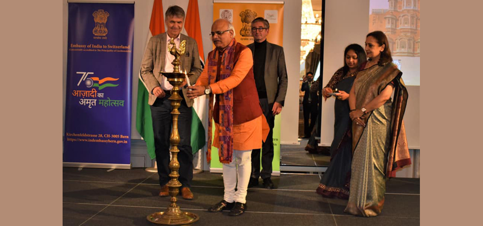 President of Indian Council for Cultural Relations Dr. Vinay Sahasrabuddhe jointly inaugurated “Incredible India Showcase” along with Hon’ble Mayor of Berne, Mr.Alec Von Graffenried in Berne
