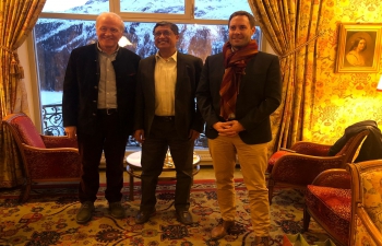 Ambassador's meeting with leaders in St.Moritz on 25 February, 2022