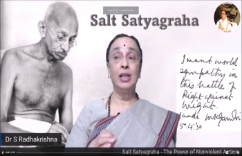 Remembering Mahatma Gandhi on 92nd Anniversary of Salt Satyagarha - Virtual Narration by Dr. Shobhana Radhakrishna  on 12 March, 2022