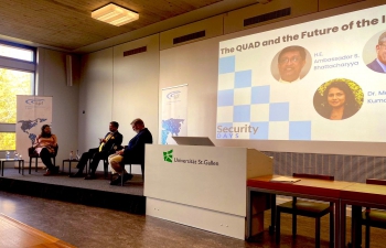 Panel Discussion on “QUAD and the Future of the Indo-Pacific” at St. Gallen University on 21 April, 2022