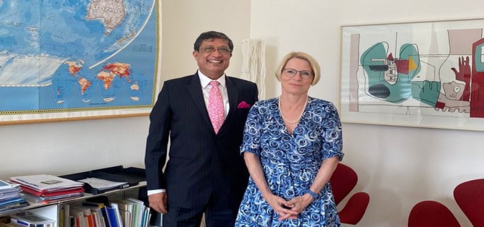 Ambassador Sanjay Bhattacharyya  met State Secretary for Foreign Affairs, Ambassador Livia Leu 
