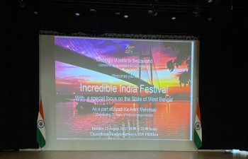 Incredible India Festival with special focus on West Bengal - 23 August 2022, Zurich