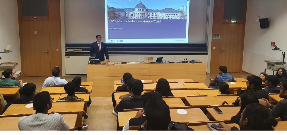 Ambassador's interaction with Indian students of ETH University, Zurich