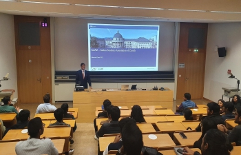 Ambassador's interaction with Indian students of ETH University, Zurich on 03 October, 2022