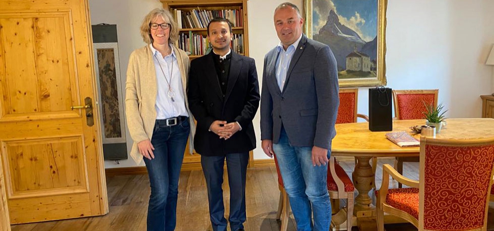 Cd’A Deepak Bansal met H.E Ms. Romy Buber Hauser, Mayor of Zermatt and Mr. Daniel Luggen, President of Zermatt Tourism