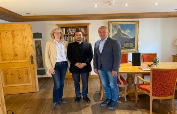 Cd’A Deepak Bansal met H.E Ms. Romy Buber Hauser, Mayor of Zermatt and Mr. Daniel Luggen, President of Zermatt Tourism on 14 April 2023