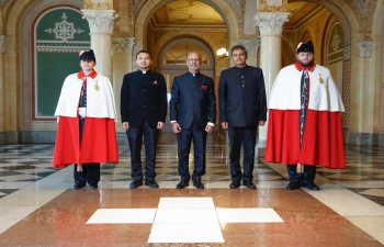 Ambassador Mridul Kumar presented Credentials to Swiss President H.E Mr. Alain Berset at Federal Palace on 27 June 2023