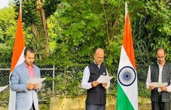 ‘Fit India’ Pledge taken by Embassy officials on 25 August 2023