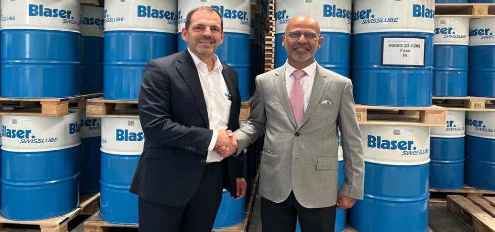 Ambassador Mridul Kumar met CEO of Blaser Swisslube AG Marc Blaser
