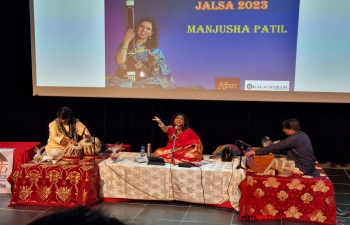 Hindustani Classical evening by ICCR sponsored troupe led by Ms. Manjusha Patil at Geneva on 06 October 2023