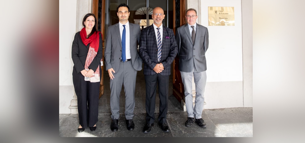 Ambassador Mridul Kumar with Locarno City Hall delegation