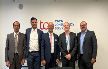  Ambassador Mridul Kumar visited Tata Consultancy Services (TCS), Switzerland office in Zurich on 06 November 2023
