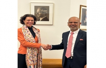 Courtesy call by Ambassador Mridul Kumar on Director, Office of Foreign Affairs and Chief of Protocol at the Ministry of Foreign Affairs, Liechtenstein on 09 November 2023