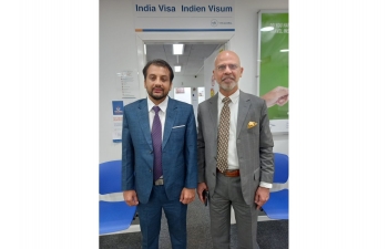  Visit of Ambassador Mridul Kumar to Indian Visa Application Centre on 23 February 2024