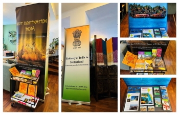 Embassy of India, Berne Lounges & Exhibitions at World Economic Forum (WEF) Davos (15 - 19 January 2024)