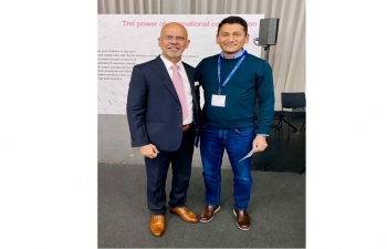 Ambassador Mridul Kumar participated in a round table discussion at “Swiss Biotech Day” event in Basel on 23 April 2024