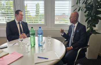 Amb Kumar's meeting with Amb Hendrick Krauskopf, Director for International Affairs at SEM on 28 August 2025