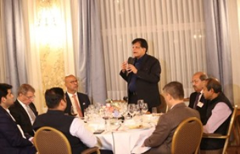 Ambassador Mridul Kumar briefed the captains of Indian industry on 10 June 2025, Berne