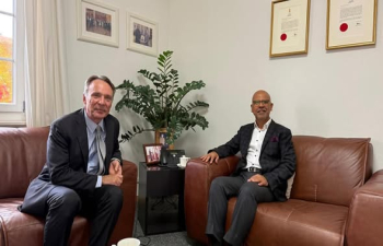 Ambassador received CEO of Swiss Company Transmutex SA in Berne on 10 October 2025