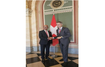 Ambassador called on newly appointed Head of Asia-Pacific Division, Federal Department of Foreign Affairs of Switzerland, Amb Markus Leitner in Berne on 09 Oct 2025